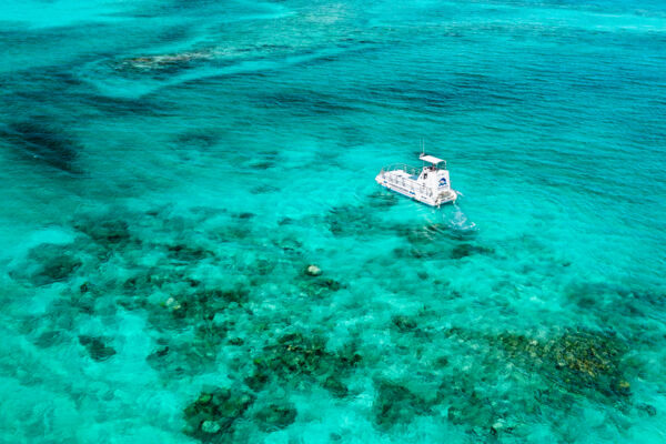 Semi-submarine at a reef