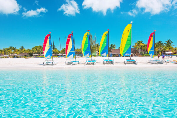 Sailboats on Grace Bay Beach