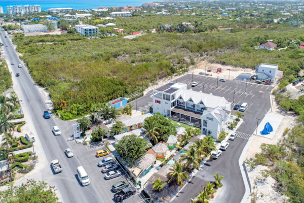 Aerial view of Grace Bay Market