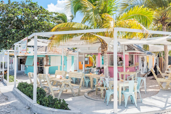 Exterior of café at Grace Bay Market