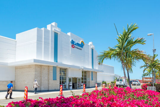 Exterior of the Graceway IGA grocery store on Providenciales