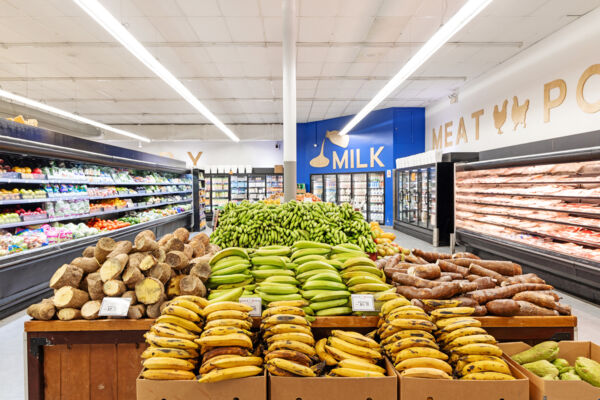 Plantains at a grocery store in Turks and Caicos. 