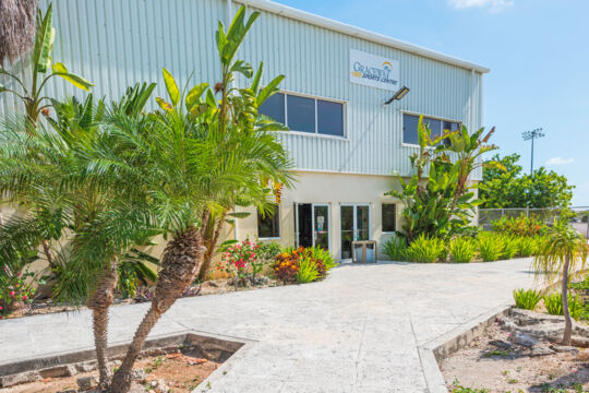 Entrance to the Graceway Sports Center complex on Providenciales
