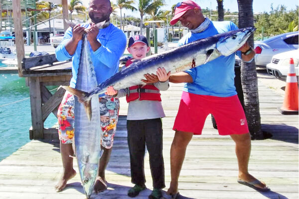 large wahoo caught in the Turks and Caicos