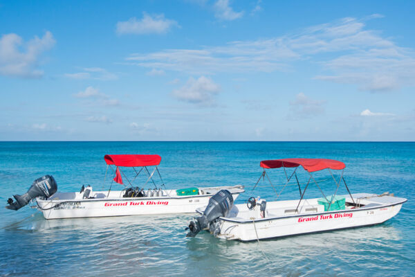 Scuba dive boats at Grand Turk