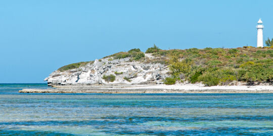 The Grand Turk Lighthouse above North Creek