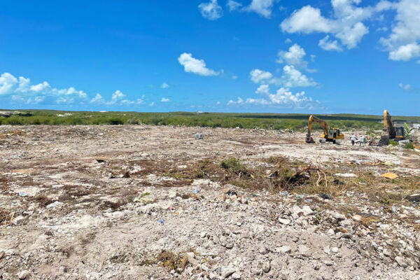 Informal settlement demolition site in Turks and Caicos.