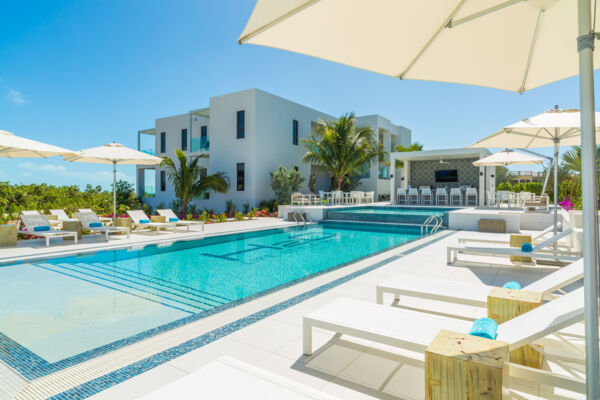 Heated pool and jacuzzi