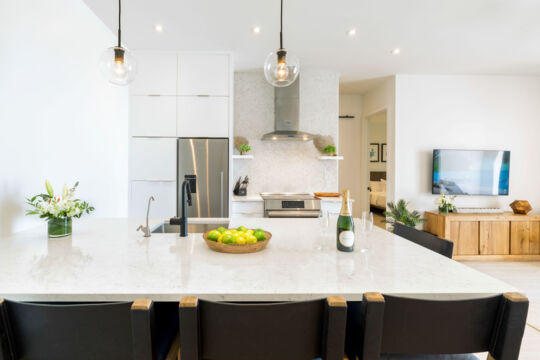 Kitchen in suite at H20 resort