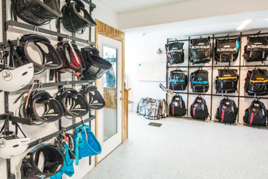 Kiteboarding shop at H2O resort