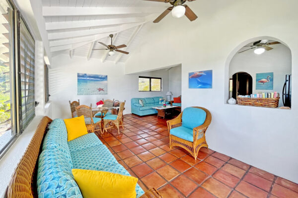 Living room in Harbour Club Villas cottage