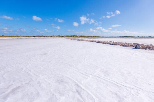 Huge sea salt deposit at Hawkes Nest Salina