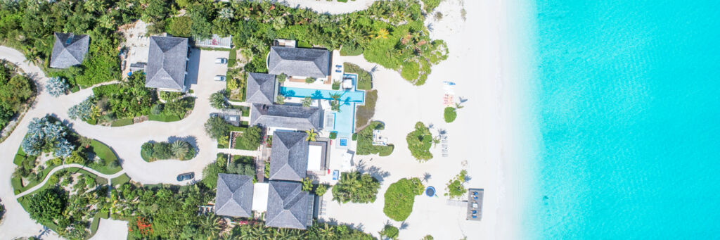 Aerial view of Hawksbill Estate