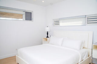 Modern bedroom at a villa