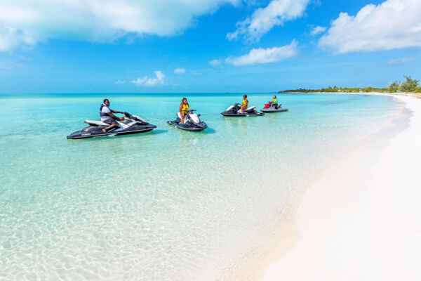 Jet skis in the Turks and Caicos