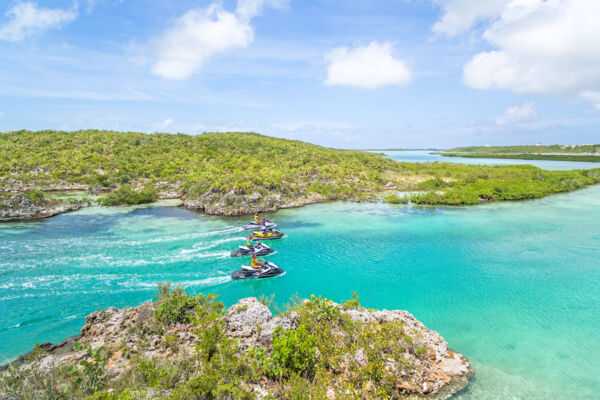 Jet skis on the south coast of Providenciales