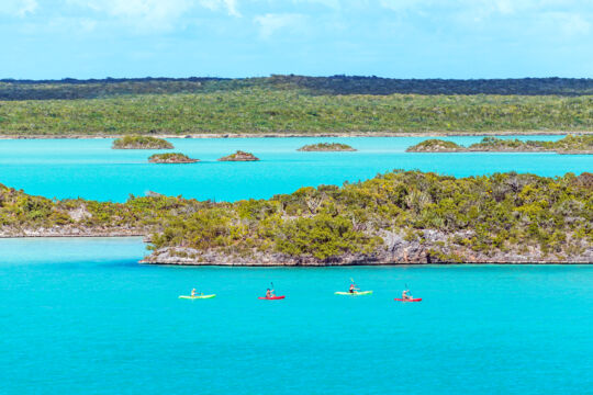 Kayakers at Chalk Sound