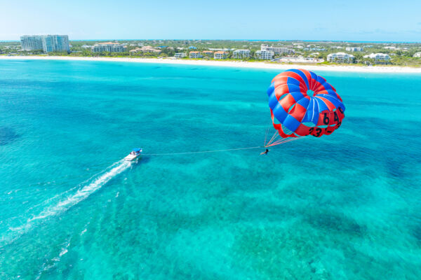Parasail over Grace Bay
