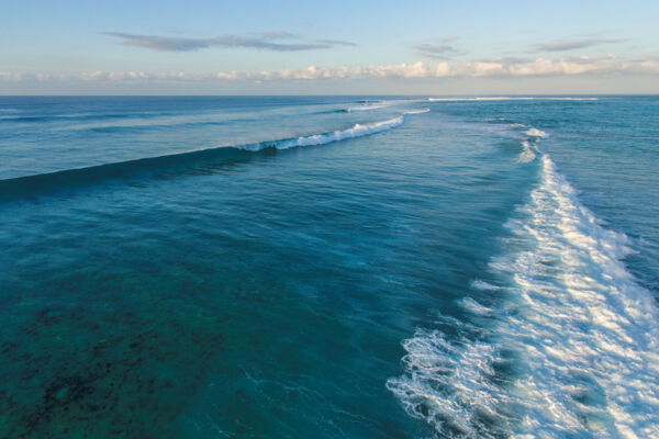 Rolling waves at dusk at Northwest Point on Providenciales