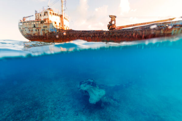 The anchor from the La Famille Express shipwreck