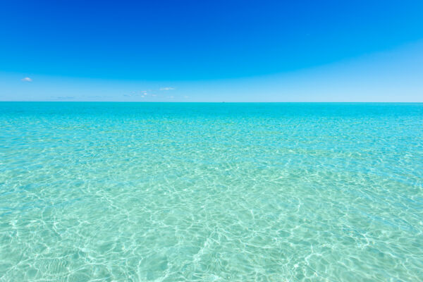 Beautiful and calm ocean water at Long Bay Beach on Providenciales