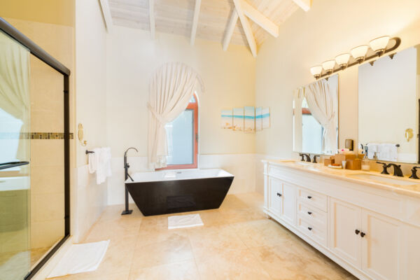 Bedroom in a luxury villa