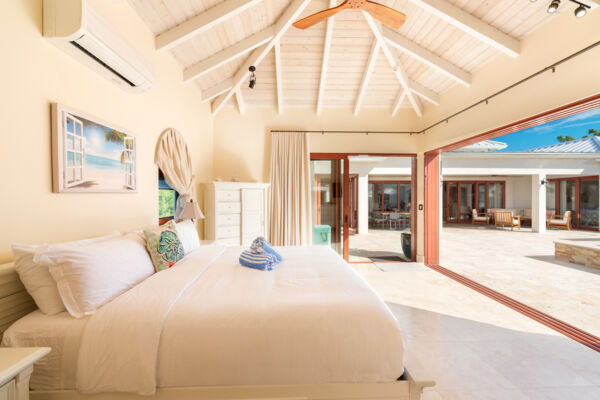 Bedroom in a luxury villa