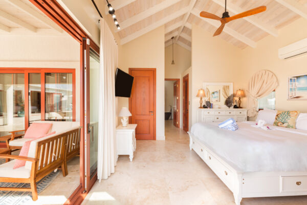 Bedroom in a luxury villa