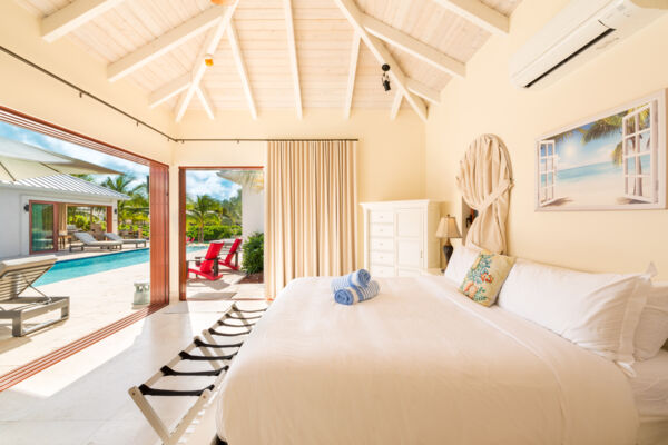 Bedroom in a luxury villa