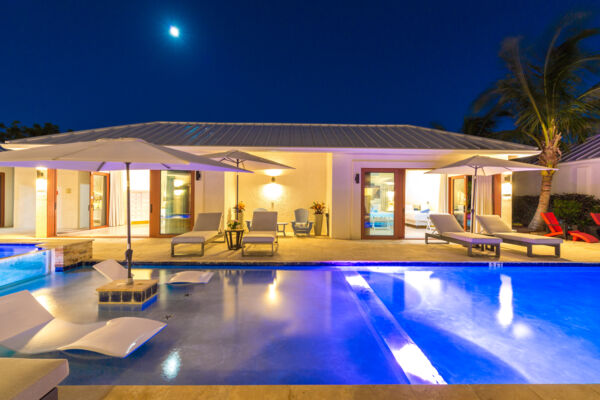 Bedroom in a luxury villa