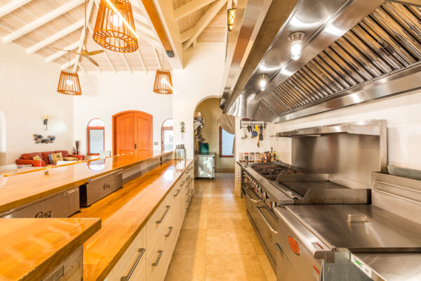 Kitchen in a luxury villa