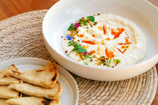 Vegetarian feta dish.