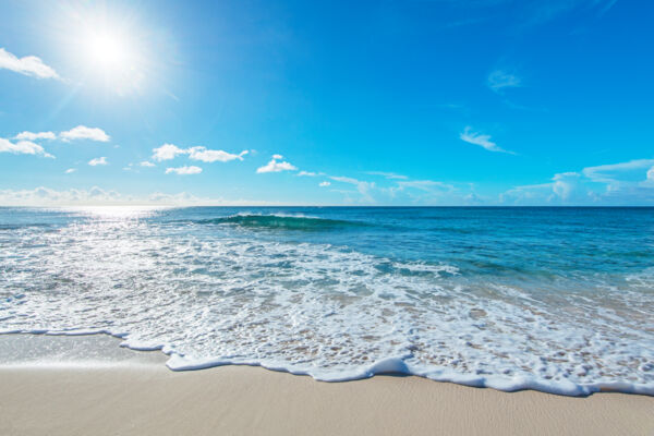 Gentle breaking waves at Malcolm's Road Beach