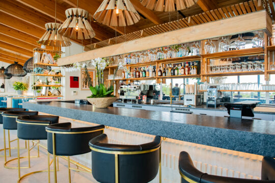 Bar at The Marine Room restaurant