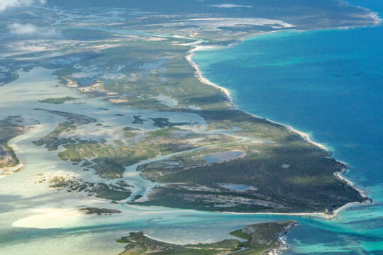 Aerial view of McCartney Cay