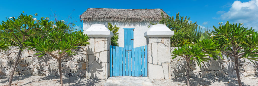 Modern replica of a early 1900s Turks and Caicos stone house