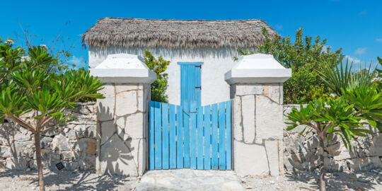 Modern replica of a early 1900s Turks and Caicos stone house