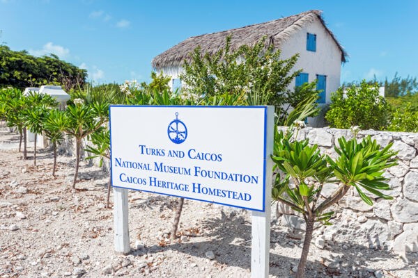 Sign for the national museum on Providenciales