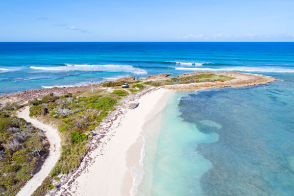 Aerial view of Northwest Point on the island of Providenciales