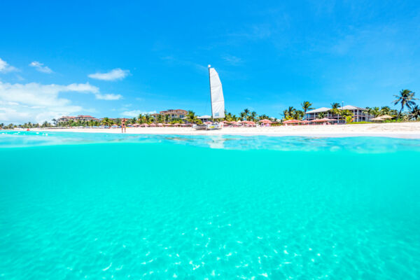 Ocean water at Ocean Club West in Turk and Caicos