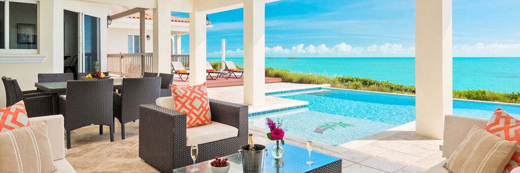 Villa and pool on Providenciales in the Turks and Caicos