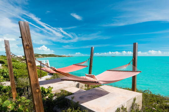 Hammocks near the ocean