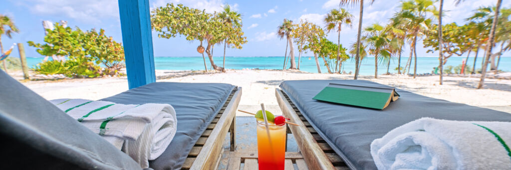 Ocean view from the Pelican Beach Hotel on North Caicos