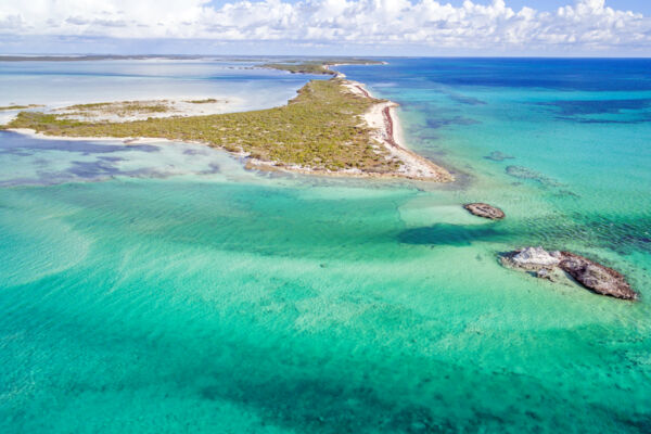 Aerial view of Plandon Cay