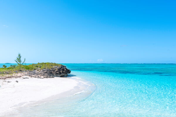 Pumpkin Bluff Beach on North Caicos