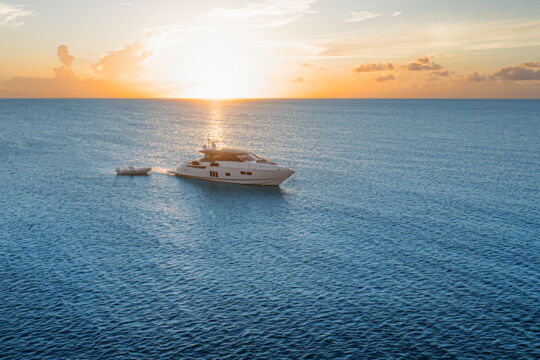 A sunset yacht cruise in Turks and Caicos. 