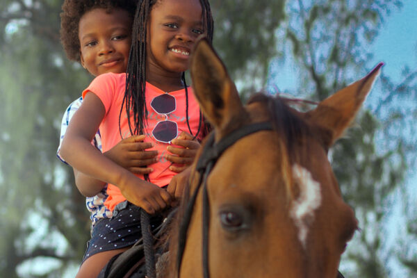 Children on a pony