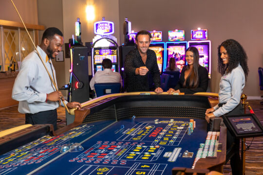 craps table at a casino