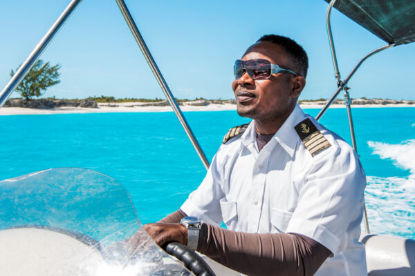 boat captain near Water Cay