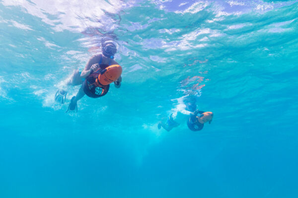 Sea scooter snorkeling